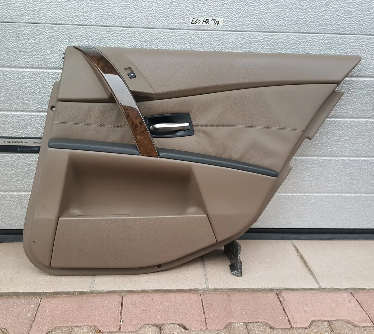 BMW E60 E61 Tür Verkleidung hinten rechts ODER links Leder trüffel braun