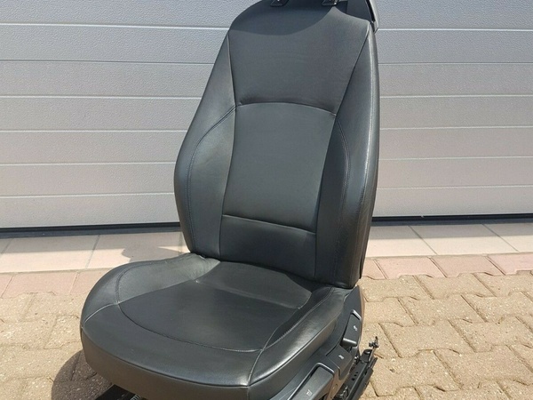 BMW Z4 E85 Fahrer Sitz Leder schwarz  VORNE LINKS  black leather seat ABHOLUNG