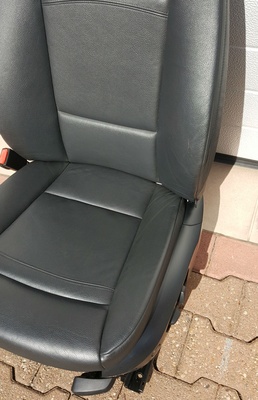 BMW E92 E93 Fahrer Sitz elektrisch Leder Dakota schwarz + Gestell  + Airbag