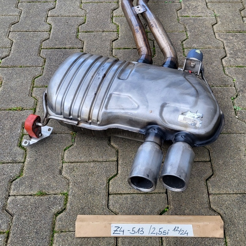 BMW Z4 E85 E86 Auspuff HINTEN N52 Motor Endschalldämpfer 7560513 Endtopf 2,5 si