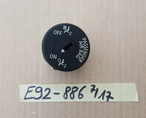 BMW E87 F20 E90 E92 F30 E60 Mini Schalter Deaktivierung Beifahrerairbag 9196886