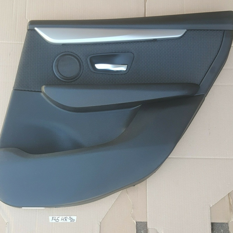 BMW F45 Tür Verkleidung HINTEN RECHTS Stoff Grid Anthrazit Lichtpaket ABHOLUNG