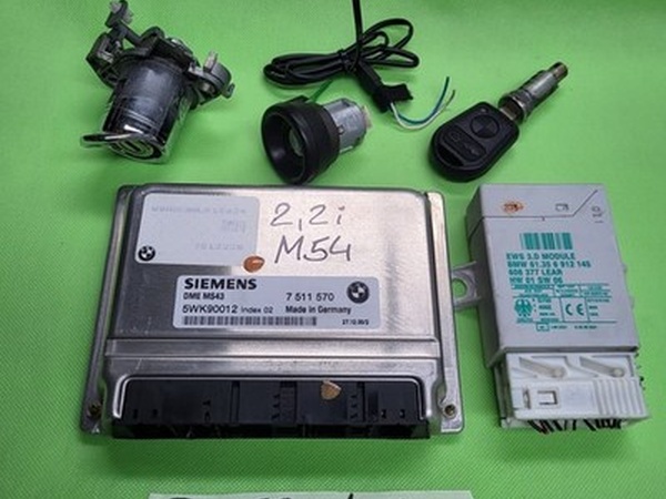 BMW Z3 Motorsteuergerät 2,2i 7511570 M54 EWS Modul 6912145 Schließung Türschloss