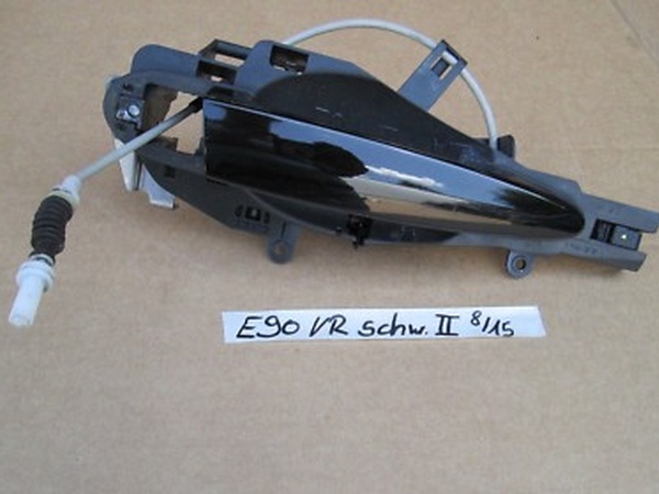 BMW E90 E91 E92 Tür Außen Griff schwarz Träger + Schliessbügel VORNE RECHTS