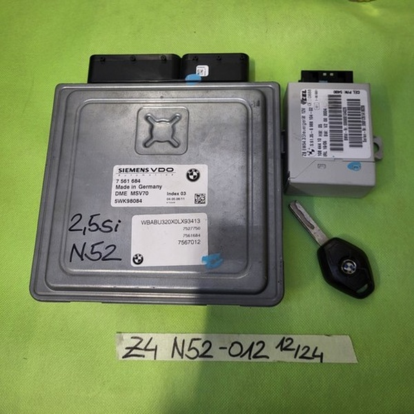 BMW Z4 Motorsteuergerät 7567012 N52 EWS Modul 6988104 + 1 Schlüssel 2,5 si Motor