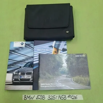 BMW E93 Cabrio Bord Mappe Betriebsanleitung Service Heft english handbook