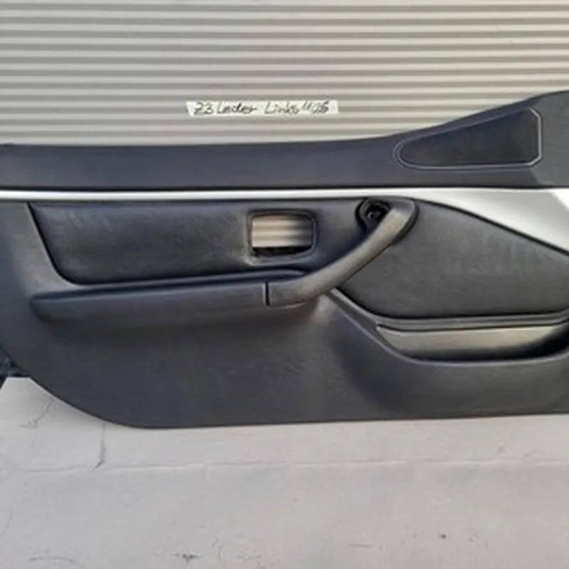 BMW Z3 Roadster Tür Verkleidung Leder Schwarz LINKS + Griff + Alu Blende Leiste