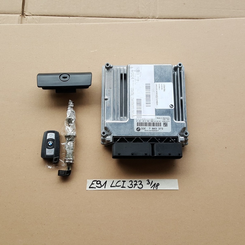 BMW E90 E91 DDE Motor Steuergerät 7803373 Modul Türschloss Schlüssel ABHOLUNG