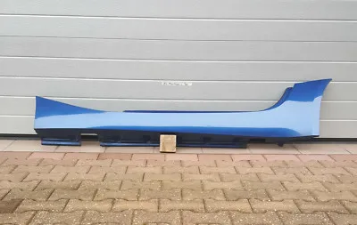 BMW Z4 E85  Seiten Schweller Leiste Verkleidung LINKS Montego blau A51