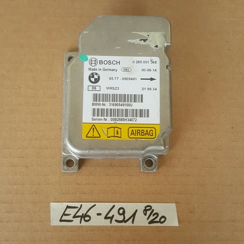 BMW E46 Airbag Modul  Aufprall Sensor / Airbag Steuergerät 6905491