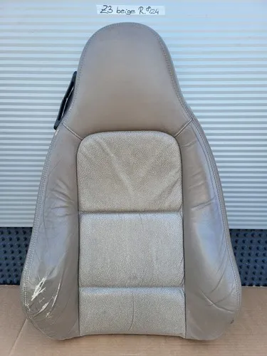 BMW Z3 Beifahrer Sitz Oberteil Leder beige Rücken Lehne Polster Kissen Bezug 
