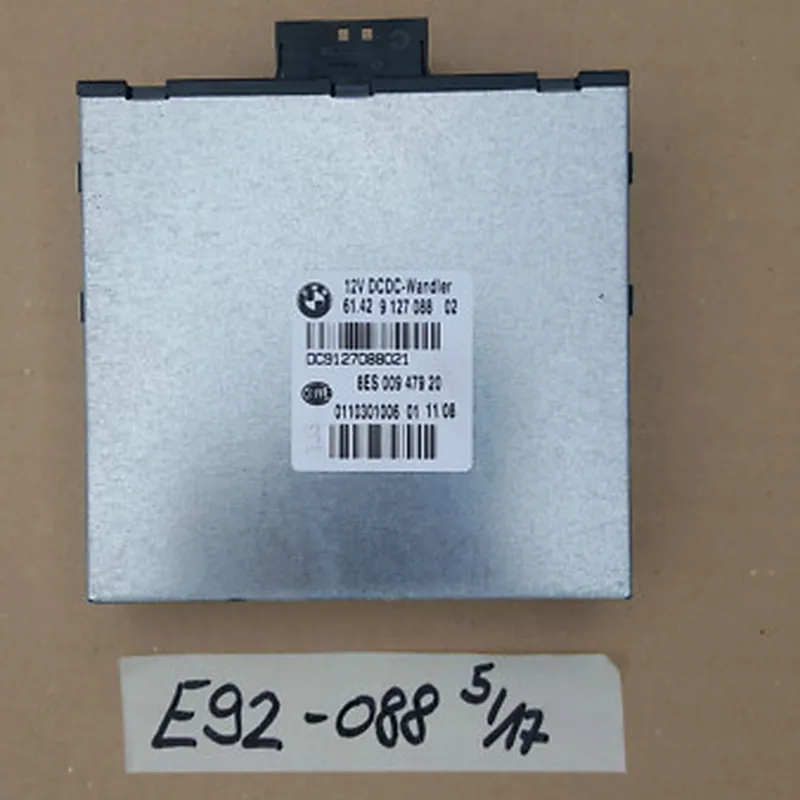 BMW E90 E91 E92 E87 Steuergerät DC Wandler Modul 9127088 Gleichspannungswandler