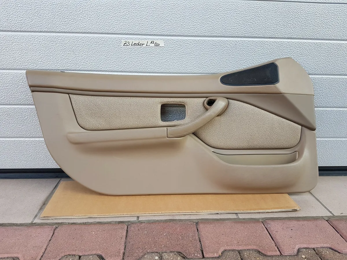 BMW Z3 Roadster Tür Verkleidung Türtafel Tür Pappe Voll Leder + Griff beige