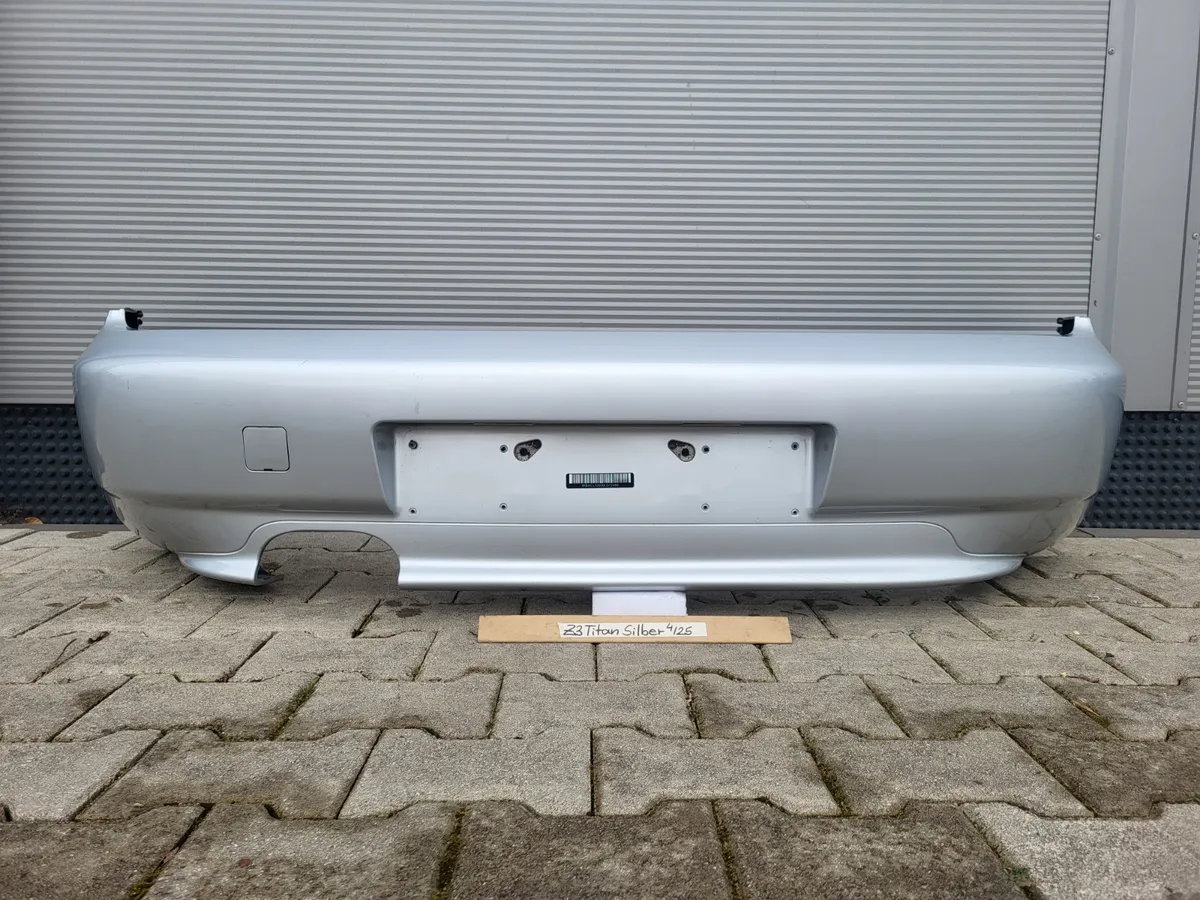 BMW Z3 Facelift Heck Stoßstange Stoßfänger HINTEN Heckschürze Silber ABHOLUNG 