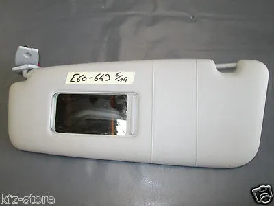 BMW E60  E61 Sonnenblende grau Sonnen Schutz Blende LINKS beleuchtet 7066649