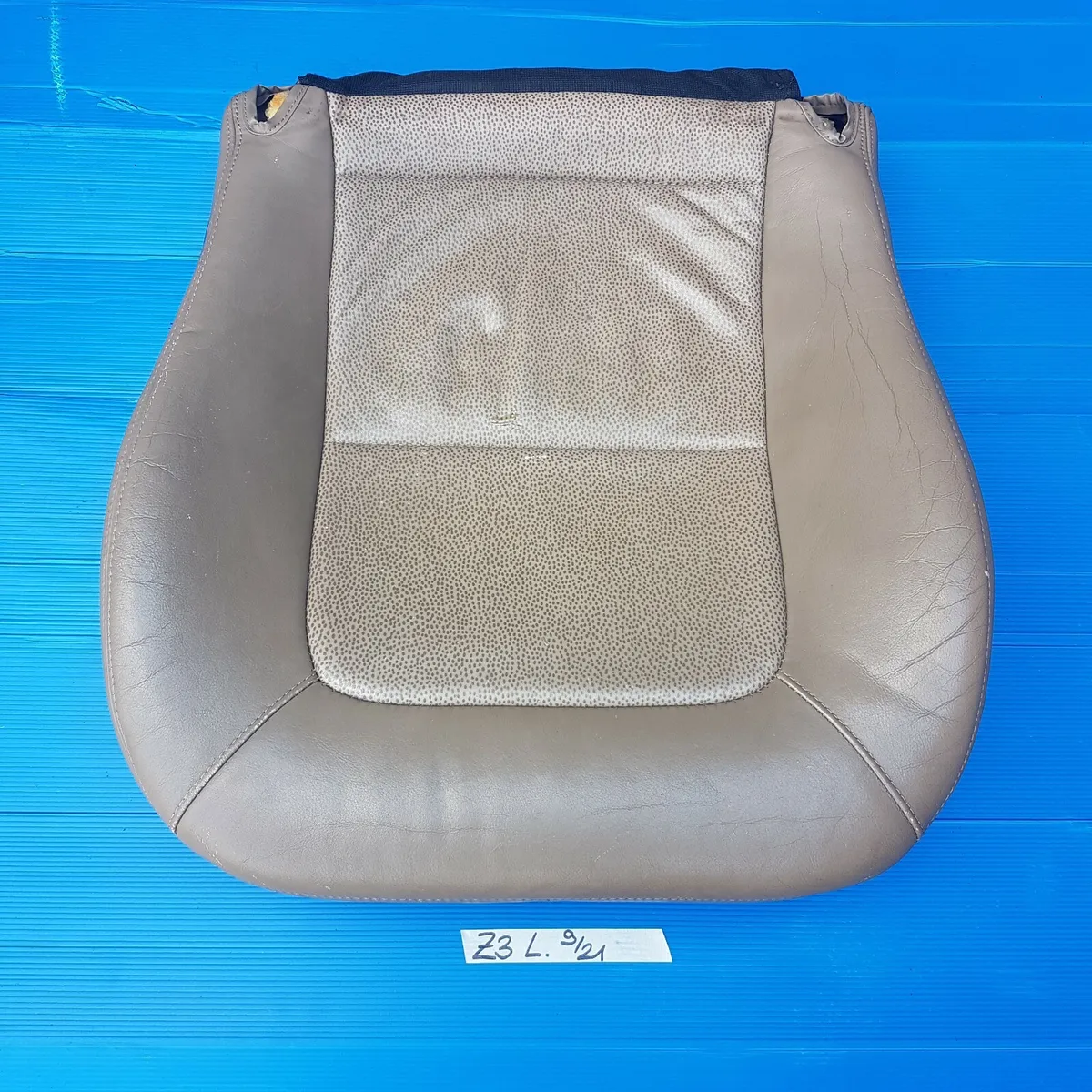 BMW Z3 Fahrer Sitz Unterteil Leder beige Sitzfläche Polster LINKS Reparatur Teil