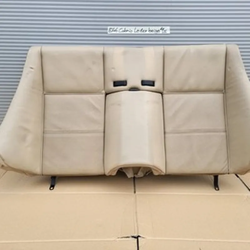 BMW E46 Cabrio Rückbank Rücksitz Bank Sitz Lehne HINTEN Leder Beige ABHOLUNG