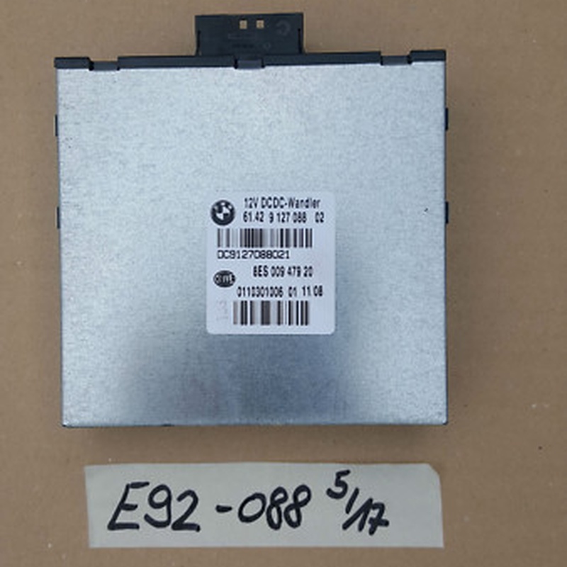 BMW E90 E91 E92 E87 Steuergerät DC Wandler Modul 9127088 Gleichspannungswandler