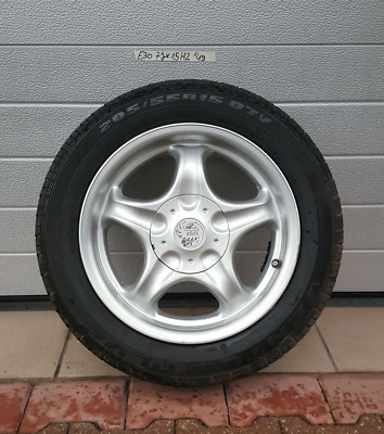 BMW E30  Aluminium Rad 15 Zoll Rial Alufelge 7J x 15 H2  Reifen 205/55  ABHOLUNG – Bild 1