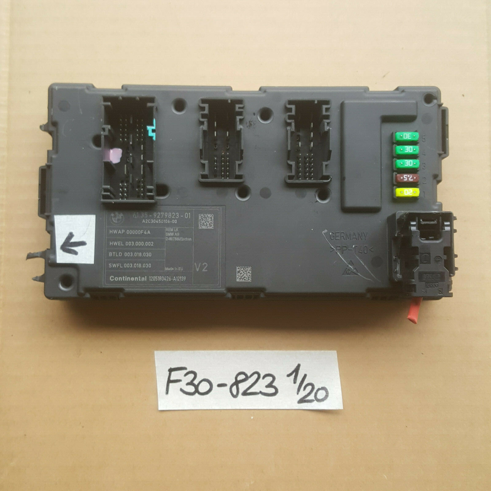 BMW F31 F30 REM LK Modul  Steuergerät  9279823 Sicherungskasten Zentralelektrik – Bild 1