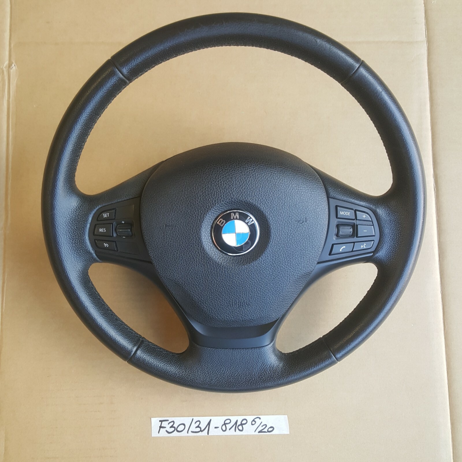 BMW F30 F31 Sport Lenkrad Leder MFL Lenker Fahrer Airbag-Modul 6791330 – Bild 1