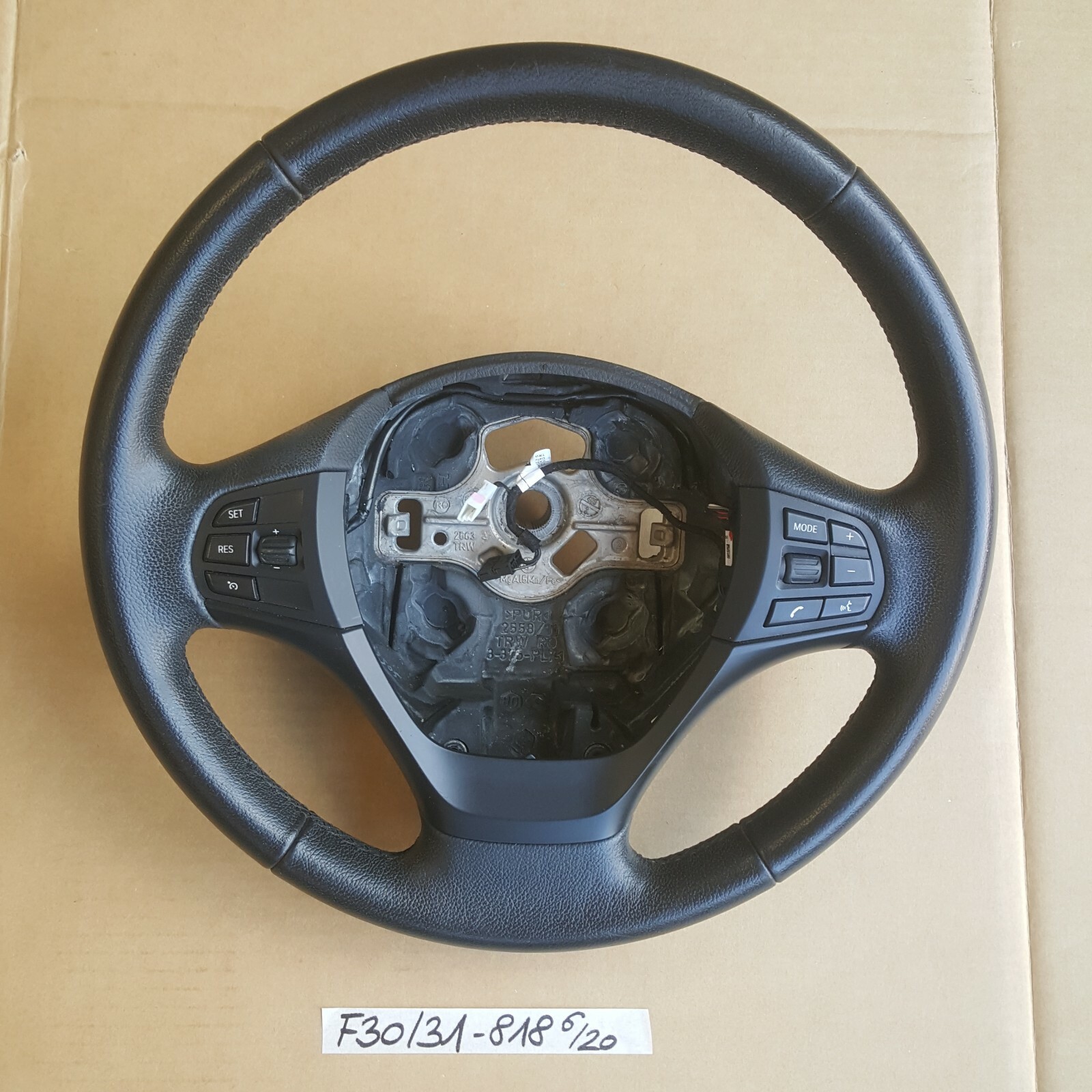 BMW F30 F31 Sport Lenkrad Leder MFL Lenker Fahrer Airbag-Modul 6791330 – Bild 2