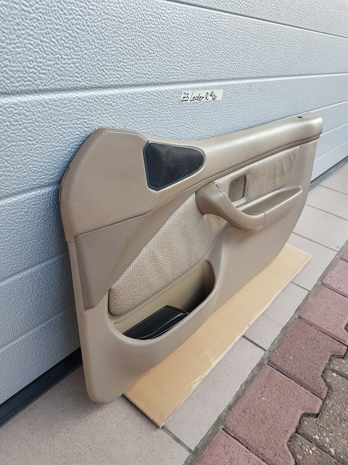 BMW Z3 Roadster Tür Verkleidung Türtafel Tür Pappe Voll Leder + Griff beige – Bild 9