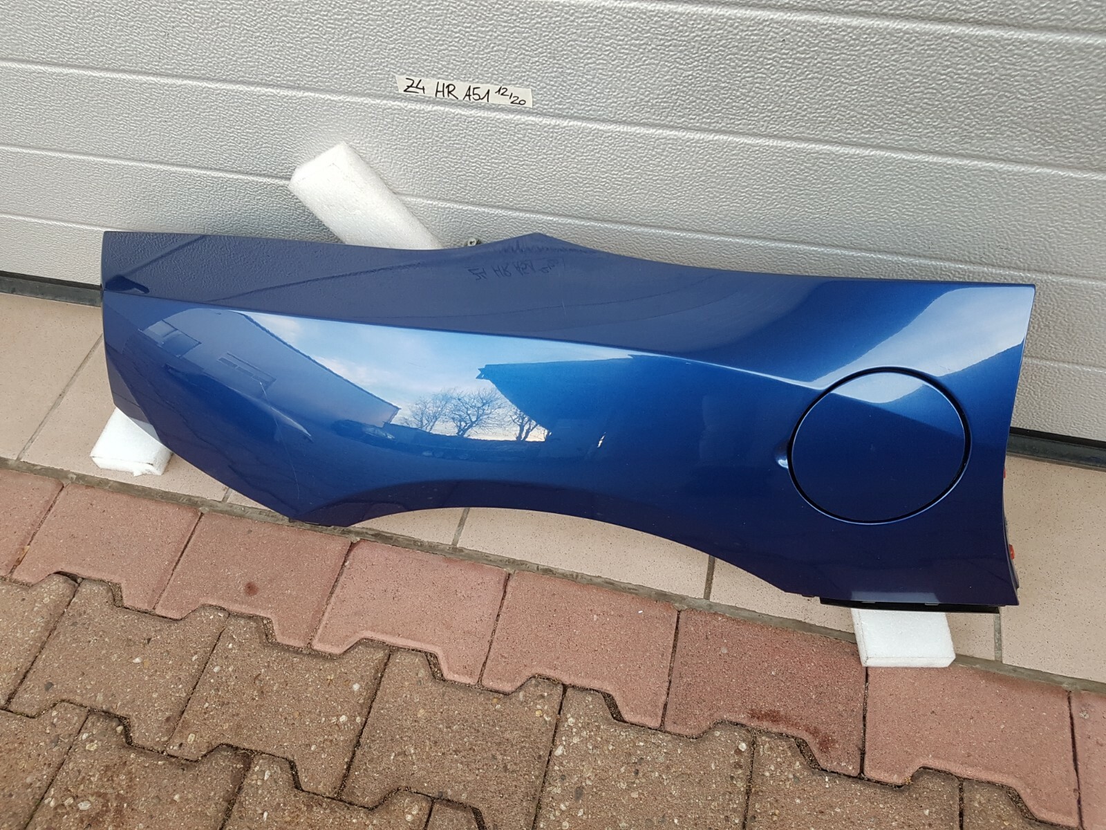 BMW Z4 E85 Seitenwand Aussenhaut Kotflügel hinten rechts ODER links Blau A51 – Bild 2