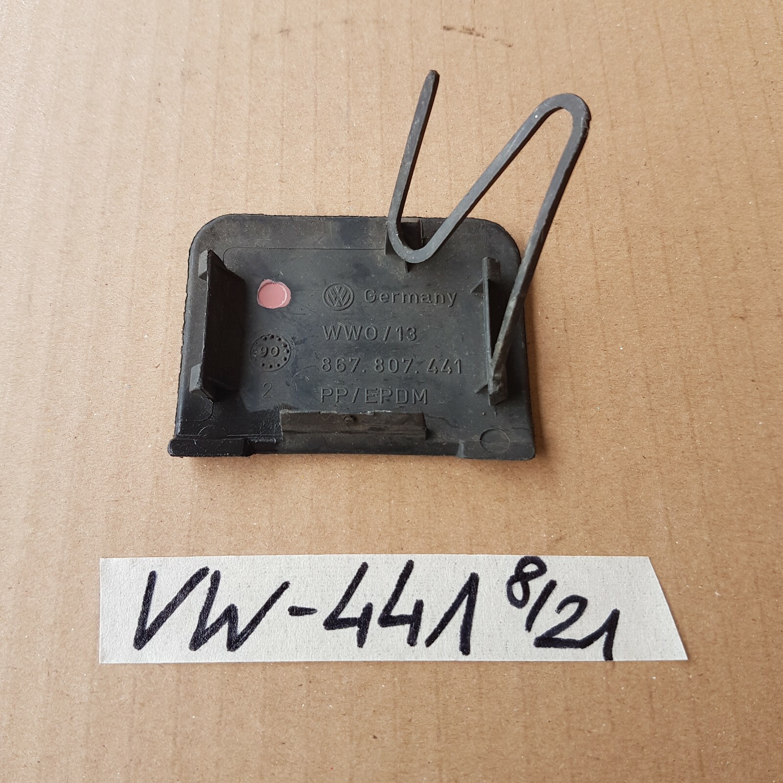 VW Polo 86c Abdeckung Abschlepphaken Stossstange Vorne Blende Kappe 867807441 – Bild 2