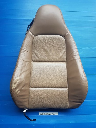 BMW Z3 Beifahrer Sitz Oberteil Leder beige Rückenlehne RECHTS Sitzheizung  – Bild 1