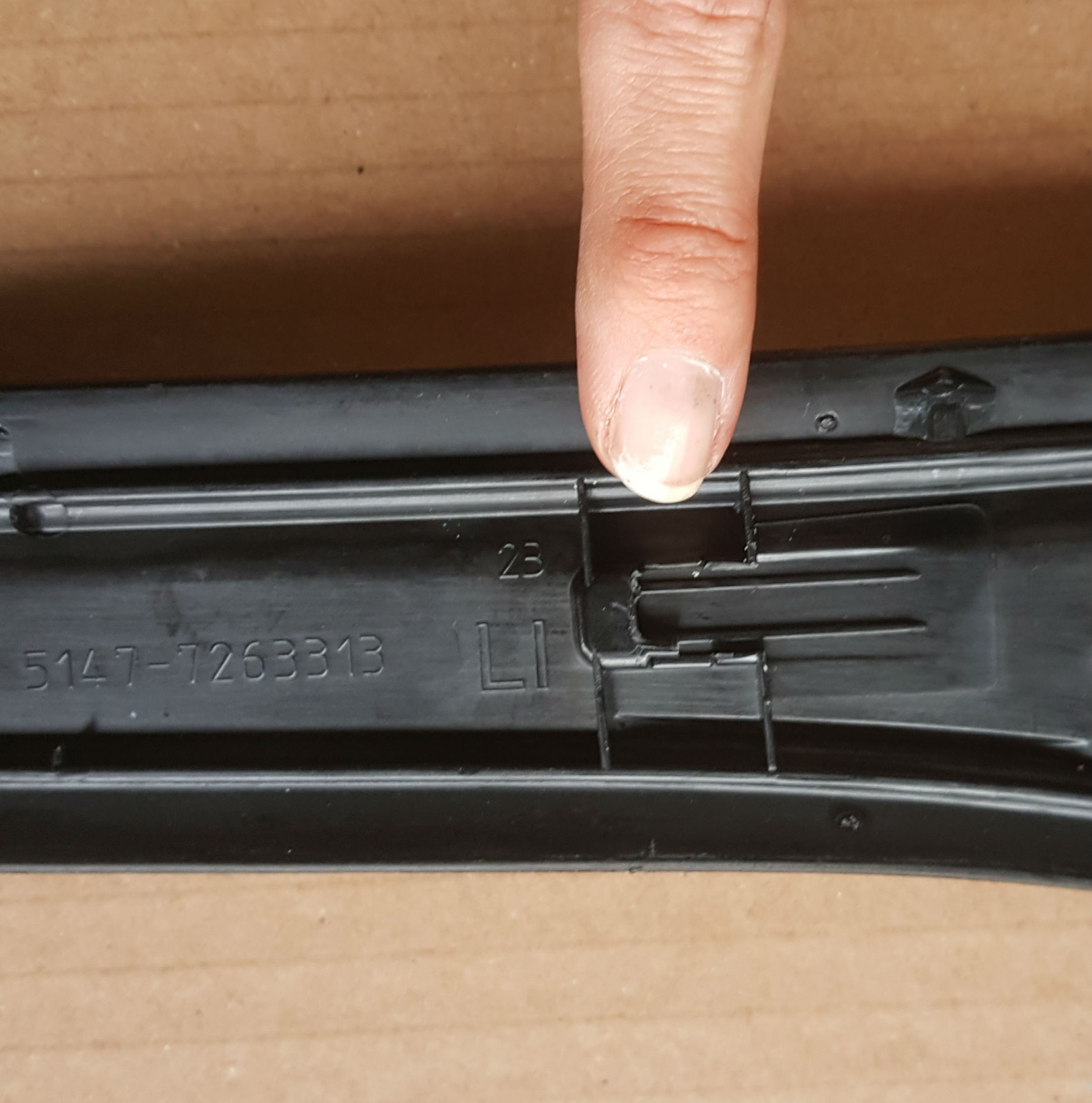 BMW F30 F31 Einstiegsleiste HINTEN Blende Leiste Tür Einstieg Basis 7263313 – Bild 3