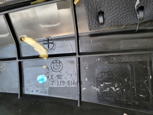 BMW E92 Coupe Rückbank Oberteil RECHTS Leder schwarz Rücksitz Lehne ABHOLUNG – Bild 5