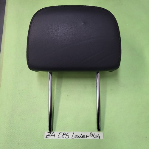 BMW Z4 E85 Kopfstütze für Fahrer ODER Beifahrer Sitz Leder Schwarz Black – Bild 1