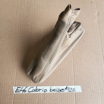 BMW E46 Cabrio Coupe Handbremse Leder Beige Handbrems-Sack – Bild 3