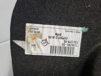 BMW F30  F35  F80 Kofferraum Abdeckung RECHTS Verkleidung Gepäckraum 7246296 – Bild 3