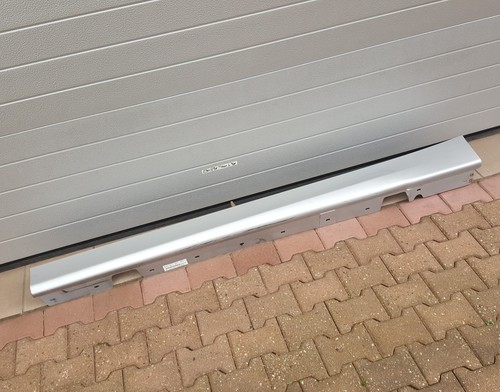 BMW E90 E91 Seiten Schweller Leiste 7062297 LINKS Silber Kratzer ABHOLUNG – Bild 1