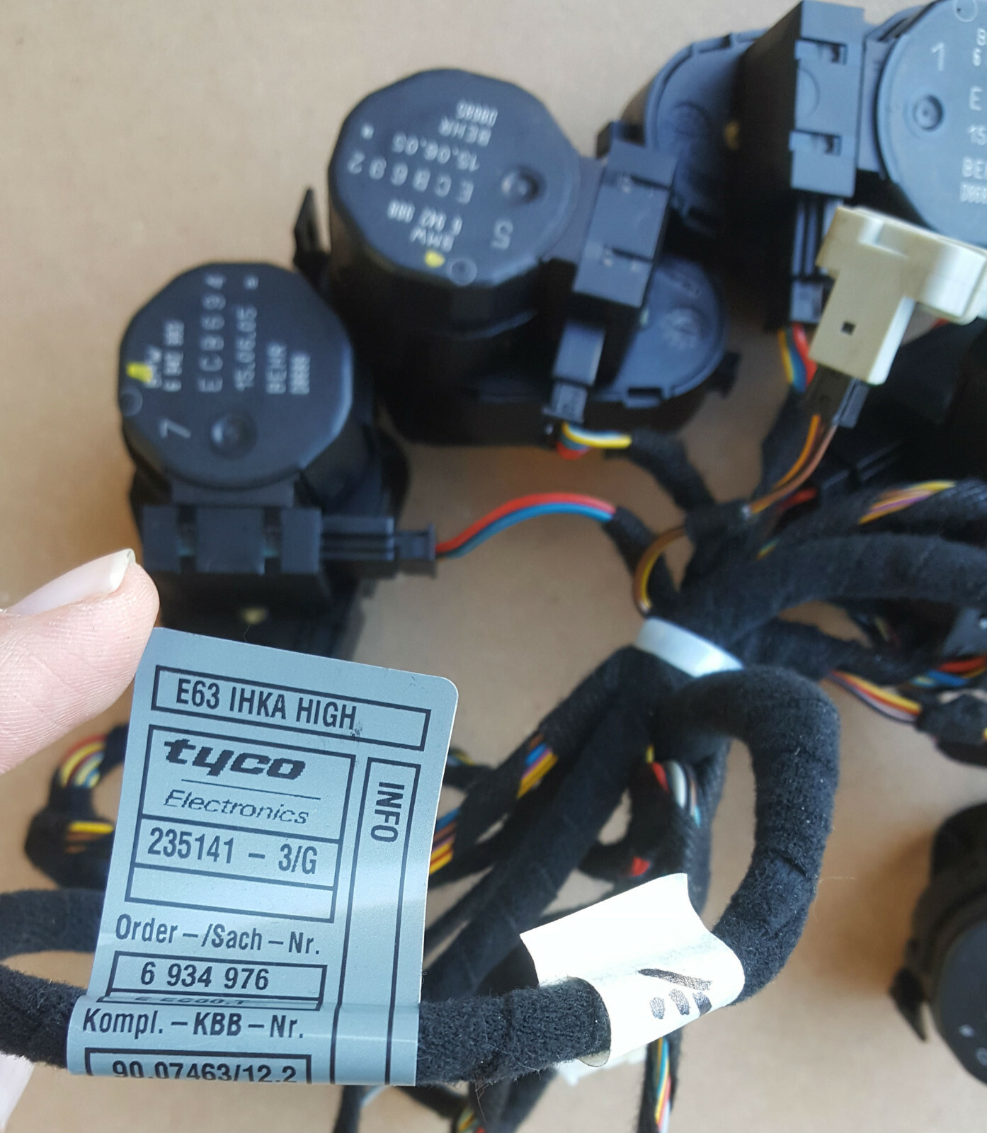 BMW E63 Klimakasten Kabel Klima Basis 6934976 + Stellantrieb Heizung 6942991 – Bild 2