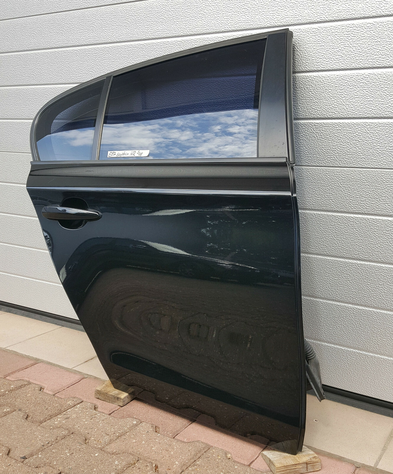 BMW E87 Beifahrer Tür HINTEN RECHTS black Saphir Schwarz ABHOLUNG – Bild 1