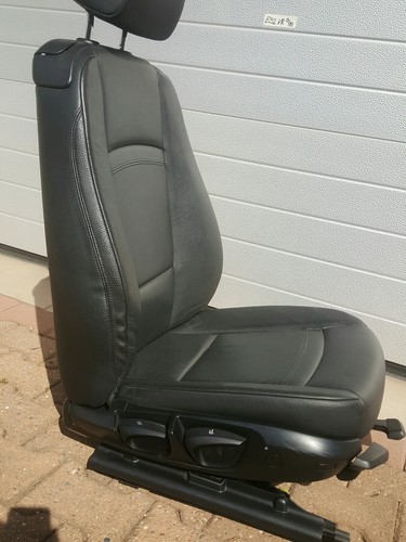 BMW E92 E93 Beifahrer Sitz Leder Dakota schwarz Gestell + Schiene + Airbag – Bild 5