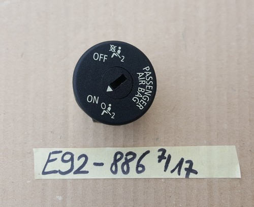 BMW E87 F20 E90 E92 F30 E60 Mini Schalter Deaktivierung Beifahrerairbag 9196886 – Bild 1