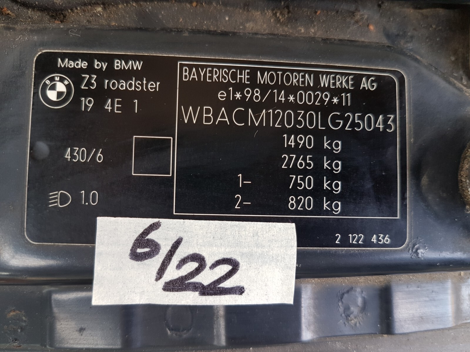 BMW Roadster Z3 Lufteinlass Ki​emen Ziergitter Motorhaube oxford grün R+L – Bild 8