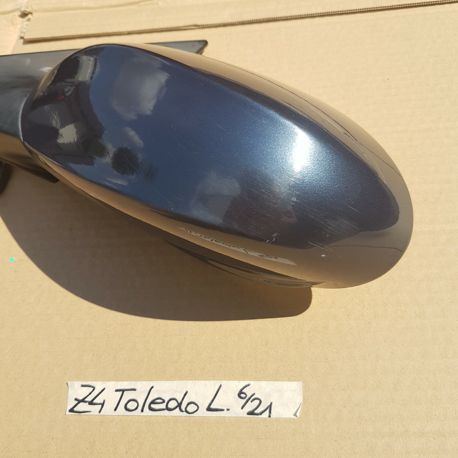 BMW  Z4 E85 E86 Seiten Außen Spiegel rechts ODER links Toledo blau Code 482 – Bild 6