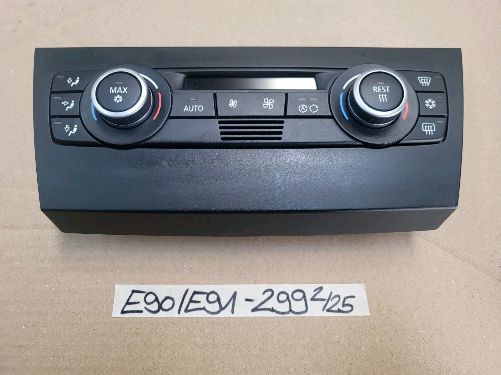 BMW E90 E91 E92 E93 Klimabedienteil mit Chrom Bedienteil Klimaautomatik 9147299 – Bild 1