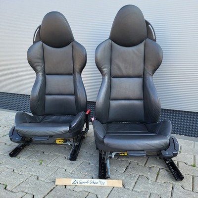 Sitze BMW Z4 E85 Fahrer + Beifahrer Sport Sitz Leder ohne Sitzheizung  ABHOLUNG – Bild 1