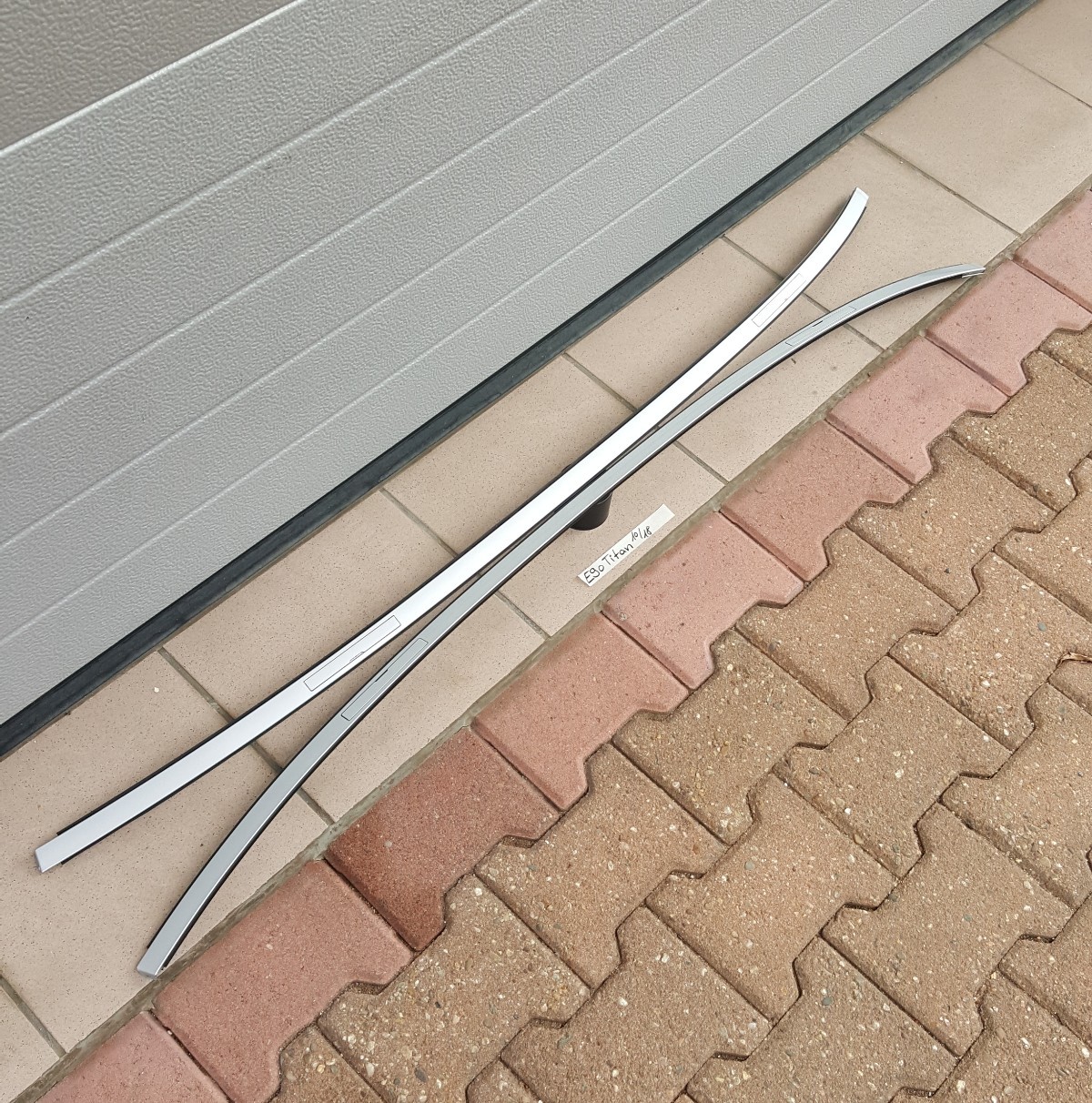 BMW E90 Dach Leiste Dachleisten Zierleisten Dachreling Titan Silber ABHOLUNG – Bild 1