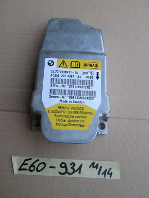 BMW E60 E61 Airbag Steuergerät Airbag ECU Safety Modul Control Unit 9118931