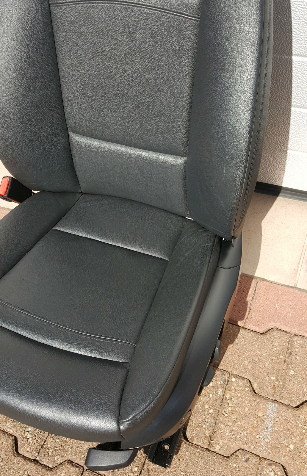 BMW E92 E93 Fahrer Sitz elektrisch Leder Dakota schwarz + Gestell  + Airbag