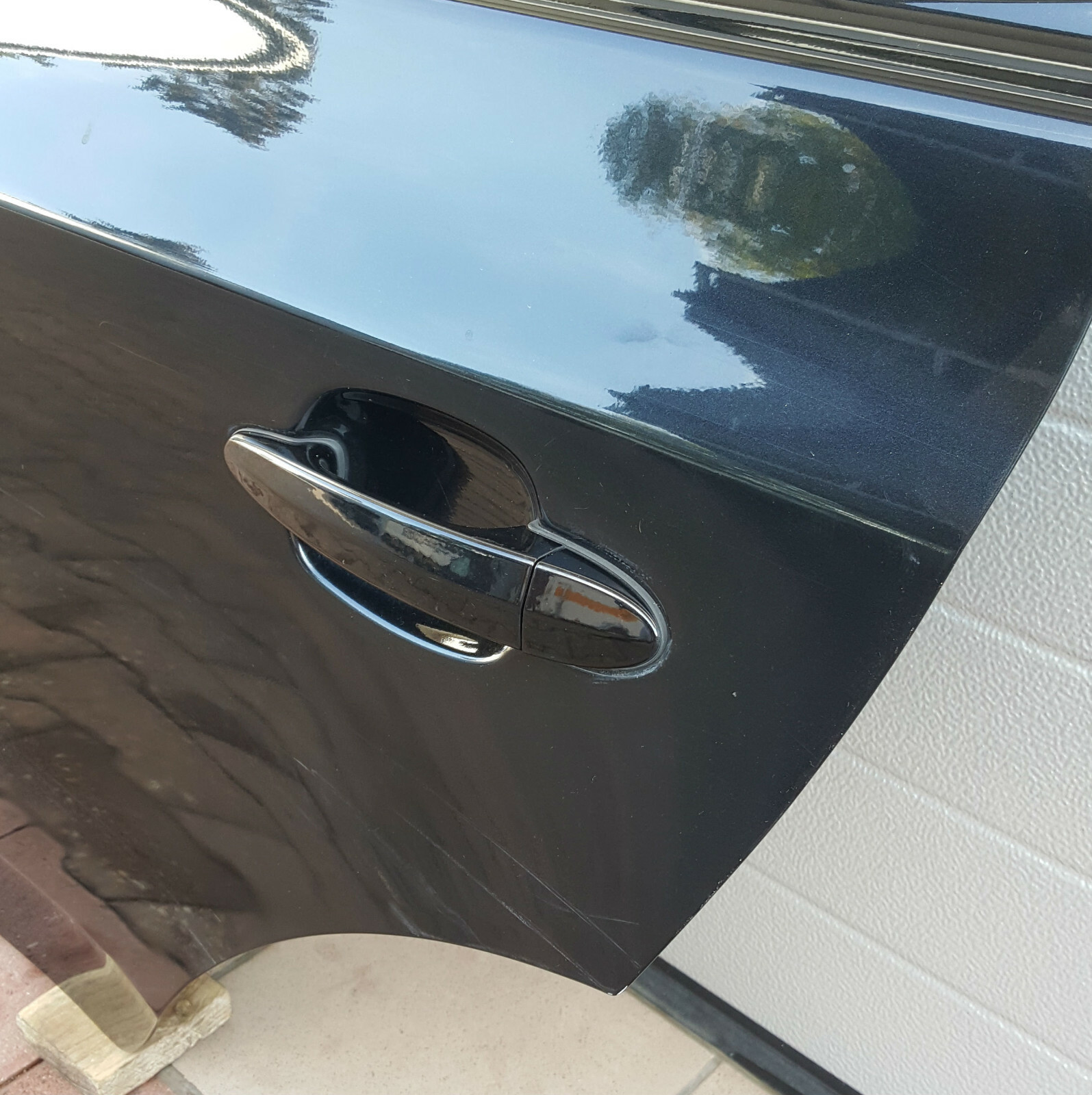 BMW X3 E83 Fahrer Tür HINTEN LINKS black Saphir Schwarz metallic 475 ABHOLUNG 