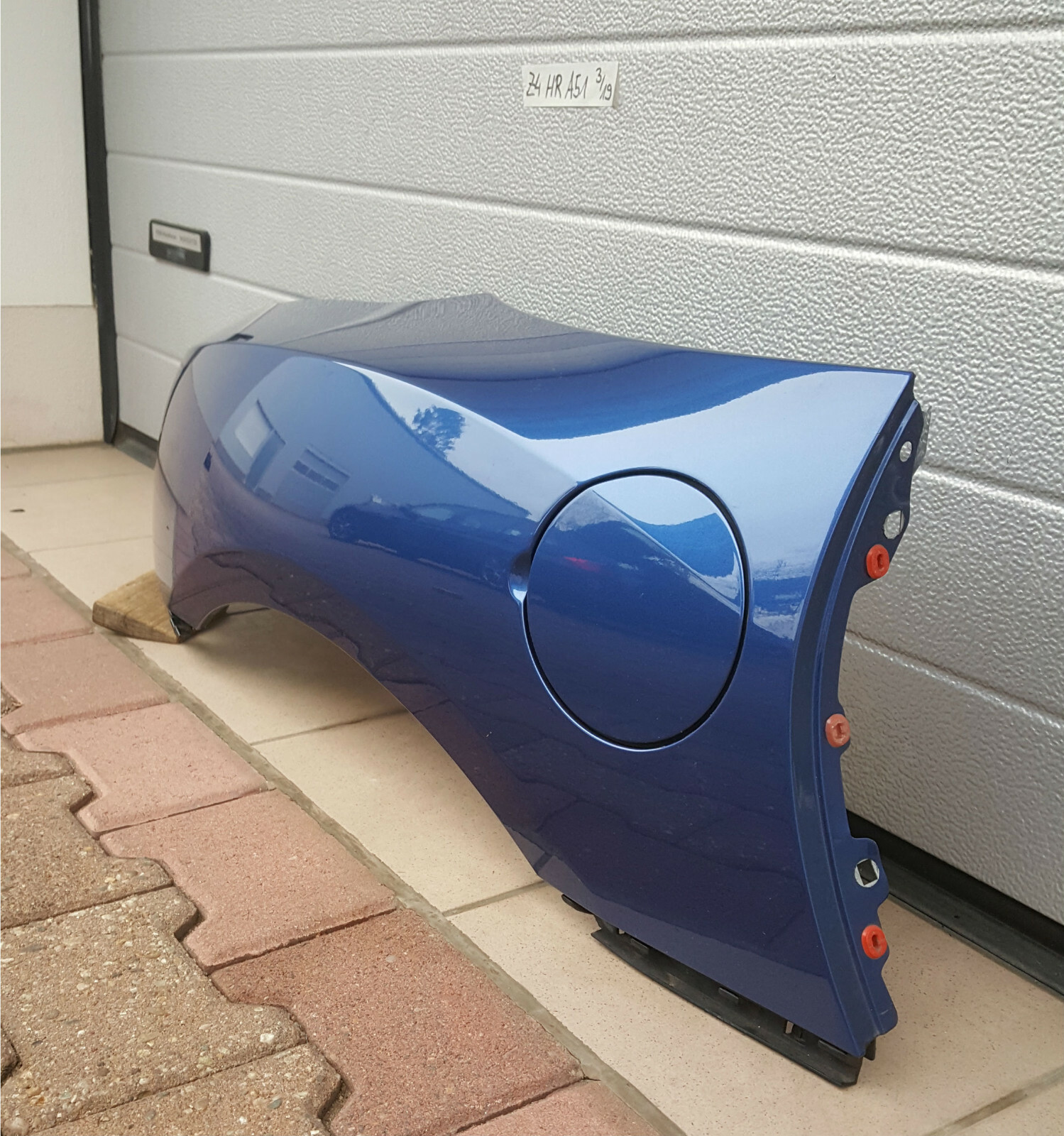 BMW Z4 Seitenwand Aussenhaut Kotflügel HINTEN RECHTS  Montego Blau A51 – Bild 3