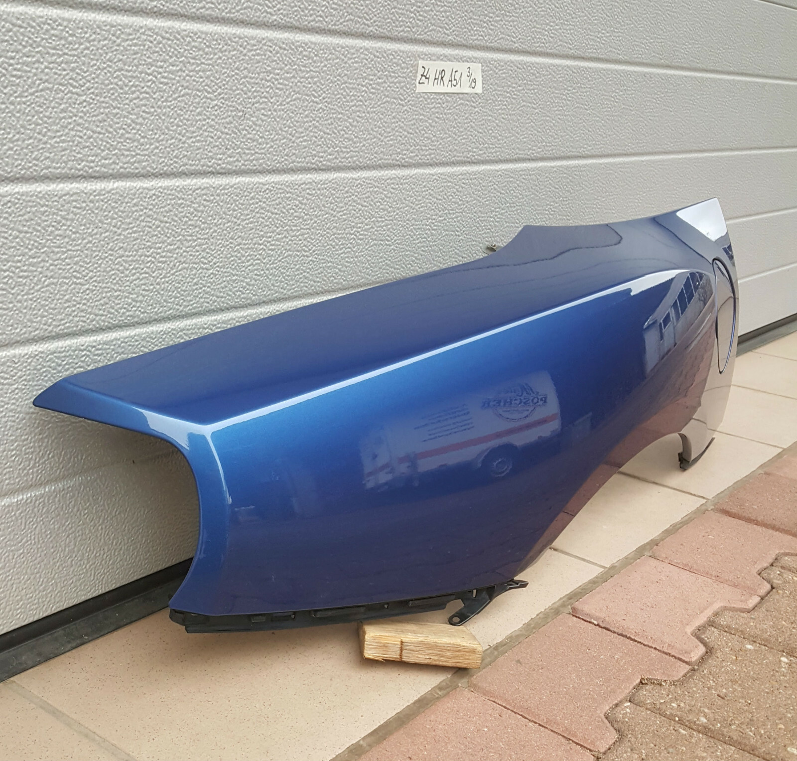 BMW Z4 Seitenwand Aussenhaut Kotflügel HINTEN RECHTS  Montego Blau A51 – Bild 4